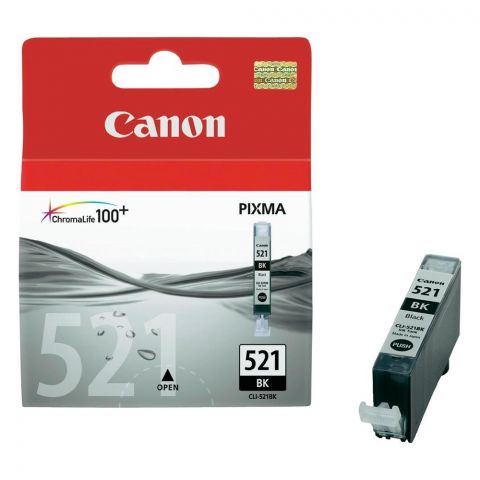 Canon 2933B001 Photo Black  Inkjet Cartridge  CLI-521 