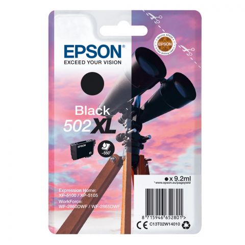 Epson C13T02W14010 Black  Inkjet Cartridge  502XL