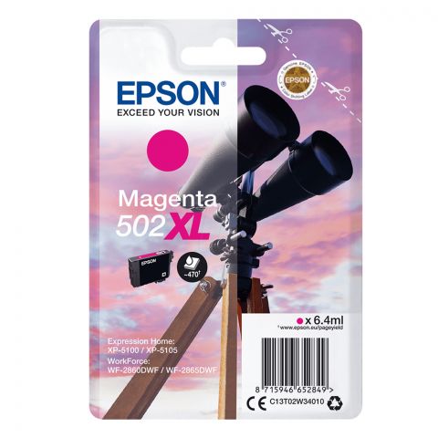 Epson C13T02W34010 Magenta Inkjet Cartridge  502XL
