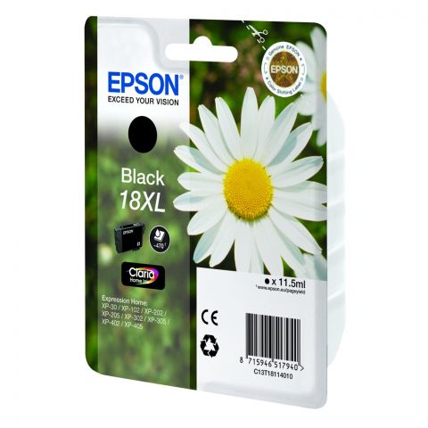 Epson C13T18114012 Black  Inkjet Cartridge  T01811 