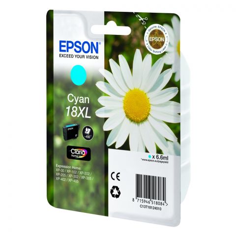 Epson C13T18124012 Cyan Inkjet Cartridge  T01812 