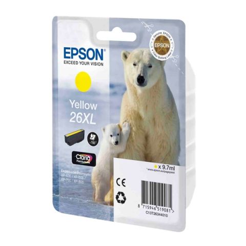 Epson C13T26344012 Yellow Inkjet Cartridge  T02634 