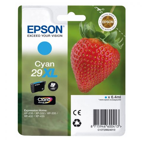 Epson C13T29924012 Cyan Inkjet Cartridge  T02992 
