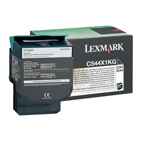 Lexmark C544X1KG Black  Laser Toner  C544X1