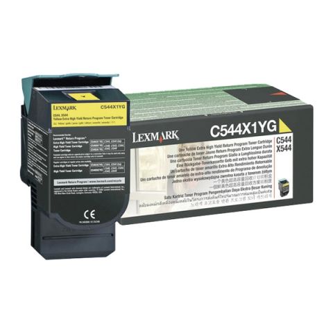 Lexmark C544X1YG Yellow Laser Toner  C544X1