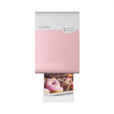 Canon Selphy Square QX10 Photo Printer Pink (4109C009AA) (CANQX10PN)