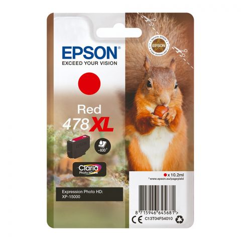 Epson Μελάνι Inkjet 478XL Red (C13T04F54010) (EPST04F540)