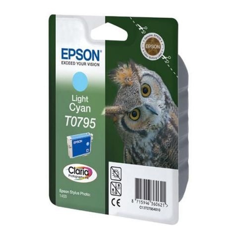 Epson Μελάνι Inkjet T0795 Light Cyan (C13T07954010) (EPST079540)