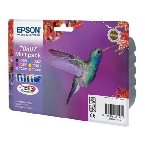 Epson Μελάνι Inkjet T0807 Multipack (C13T08074011) (EPST080740)