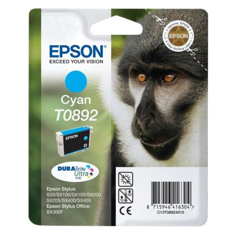 Epson Μελάνι Inkjet T0892 Cyan (C13T08924011) (EPST089240)