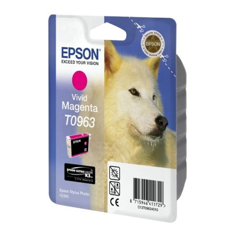 Epson Μελάνι Inkjet T0963 Vivid Magenta (C13T09634010) (EPST096340)