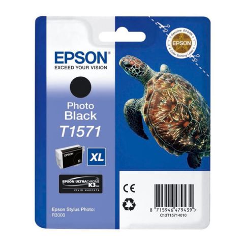Epson Μελάνι Inkjet T1571 XL Photo Black (T15714010) (EPST157140)