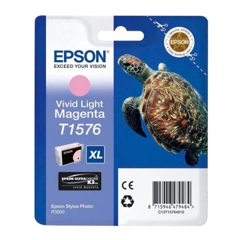 Epson Μελάνι Inkjet T1576 XL Vivid Light Magenta (T15764010) (EPST157640)
