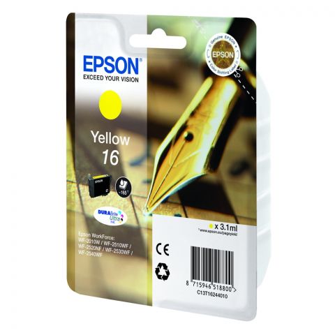 Epson Μελάνι Inkjet No.16 Yellow (C13T16244012) (EPST162440)