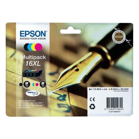 Epson Μελάνι Inkjet No.16 XL Multipack (C13T16364012) (EPST163640)