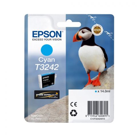 Epson Μελάνι Inkjet T3242 Cyan (C13T32424010) (EPST324240)