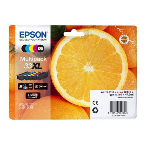 Epson Μελάνι Inkjet Series 33 Multipack XL (C13T33574010) (EPST335740)