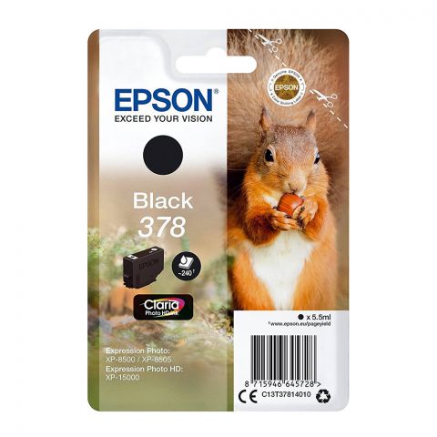 Epson Μελάνι Inkjet 378 Black (C13T37814010) (EPST378140)