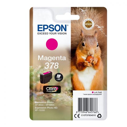 Epson Μελάνι Inkjet 378 Magenta (C13T37834010) (EPST378340)