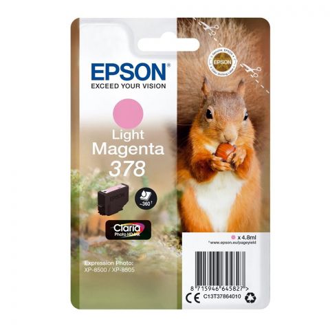 Epson Μελάνι Inkjet 378 Light Magenta (C13T37864010) (EPST378640)
