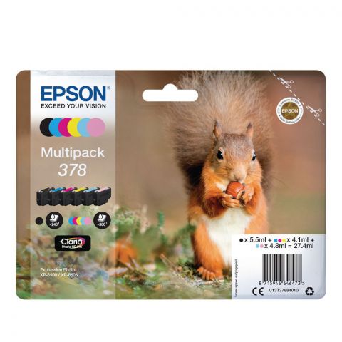 Epson Μελάνι Inkjet 378 Multipack (C13T37884010) (EPST378840)