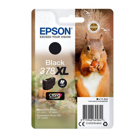Epson Μελάνι Inkjet 378XL Black (C13T37914010) (EPST379140)
