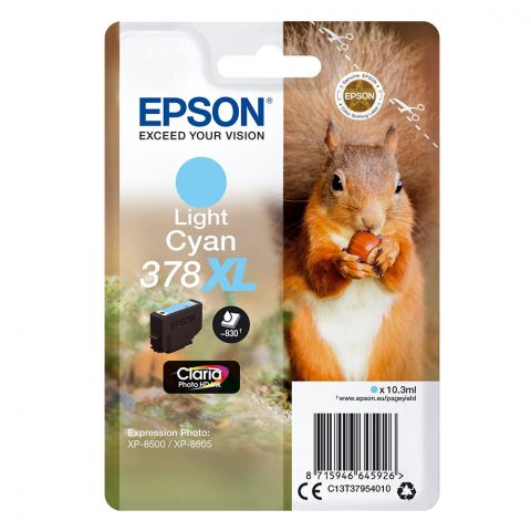 Epson Μελάνι Inkjet 378XL Light Cyan (C13T37954010) (EPST379540)