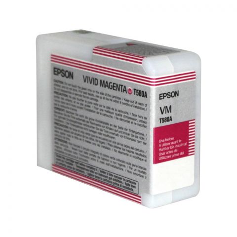 Epson Μελάνι Inkjet T580A Vivid Magenta  (C13T580A00) (EPST580A00)