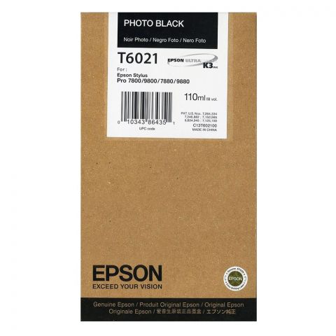 Epson Μελάνι Inkjet T6021 Photo Black (C13T602100) (EPST602100)