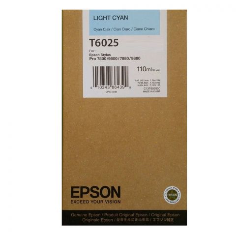 Epson Μελάνι Inkjet T6025 Light Cyan (C13T602500) (EPST602500)
