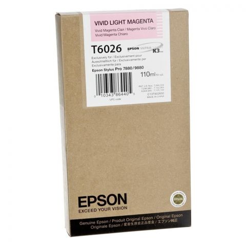 Epson Μελάνι Inkjet T6026 Vivid Light Magenta (C13T602600) (EPST602600)