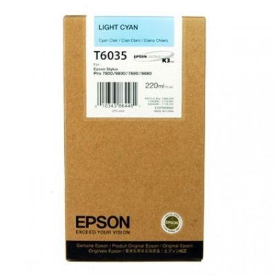 Epson Μελάνι Inkjet T6035 Light Cyan (C13T603500) (EPST603500)