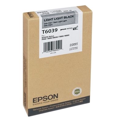Epson Μελάνι Inkjet T6039 Light Light Black (C13T603900) (EPST603900)