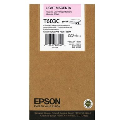 Epson Μελάνι Inkjet T603C Light Magenta (C13T603C00) (EPST603C00)