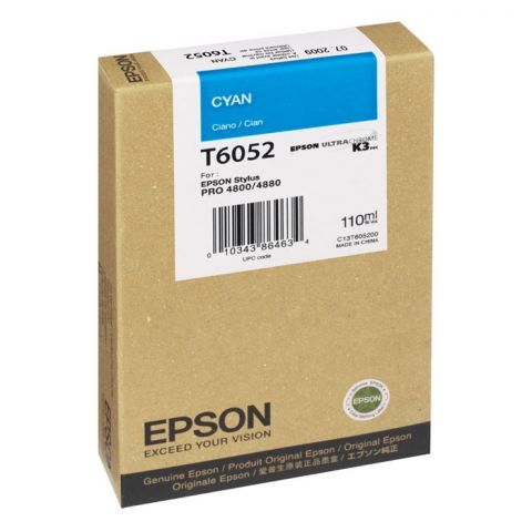 Epson Μελάνι Inkjet T6052 Cyan (C13T605200) (EPST605200)