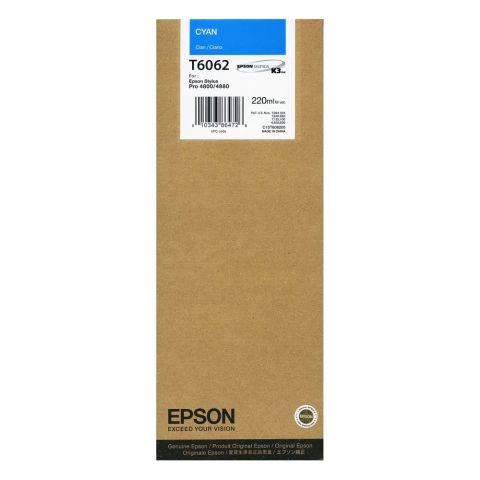 Epson Μελάνι Inkjet T6062 Cyan (C13T606200) (EPST606200)