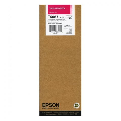 Epson Μελάνι Inkjet T6063 Vivid Magenta (C13T606300) (EPST606300)