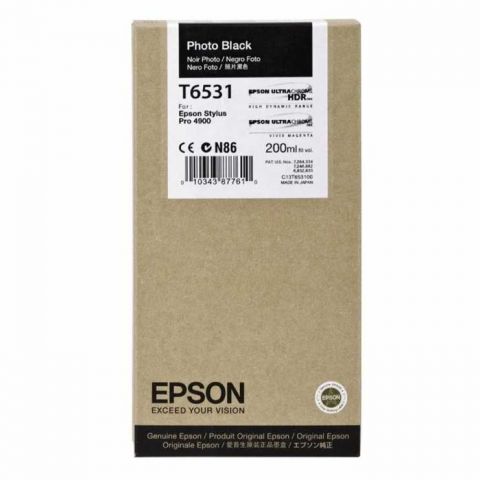 Epson Μελάνι Inkjet T6531 Photo Black (C13T653100) (EPST653100)