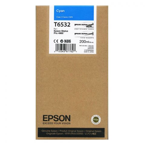 Epson Μελάνι Inkjet T6532 Cyan (C13T653200) (EPST653200)