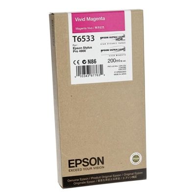Epson Μελάνι Inkjet T6533 Vivid Magenta (C13T653300) (EPST653300)