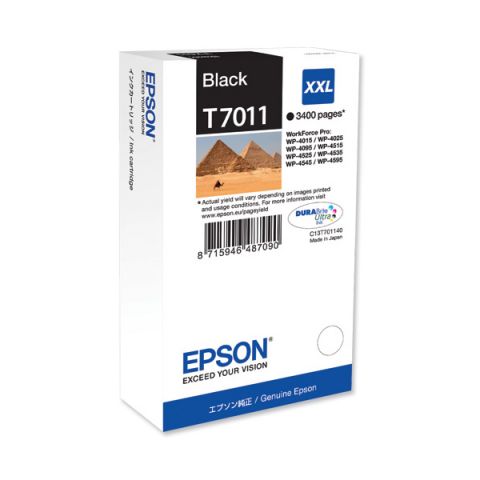 Epson Μελάνι Inkjet T7011 XXL Black (T701140) (EPST701140)