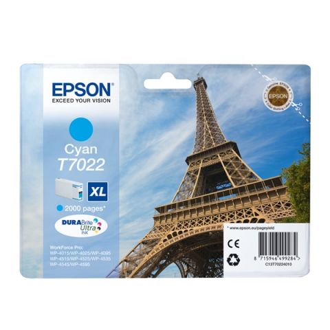 Epson Μελάνι Inkjet T7022 XL Cyan (C13T70224010) (EPST702240)