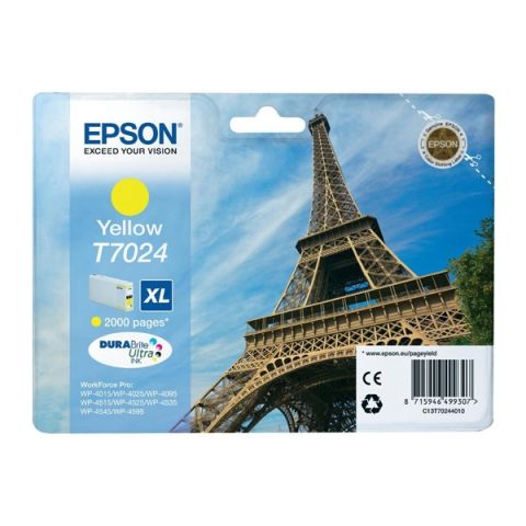 Epson Μελάνι Inkjet T7024 XL Yellow (C13T70244010) (EPST702440)
