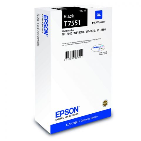 Epson Μελάνι Inkjet T7551 Black XL (EPST755140)