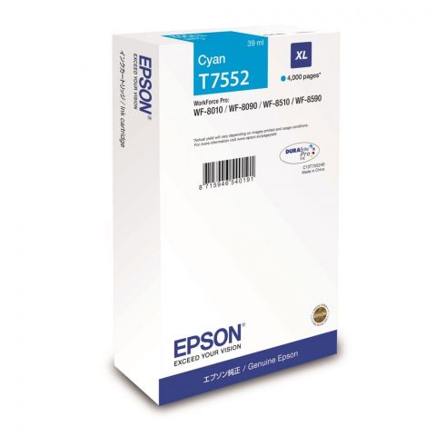 Epson Μελάνι Inkjet T7552 Cyan XL (EPST755240)