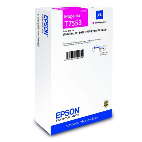 Epson Μελάνι Inkjet T7553 Magenta XL (EPST755340)
