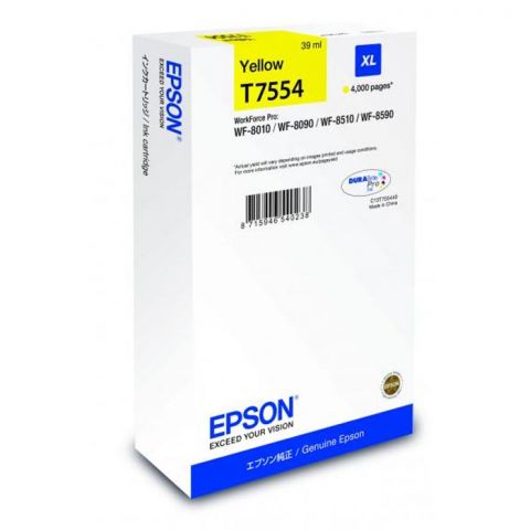 Epson Μελάνι Inkjet T7554 Yellow XL (EPST755440)