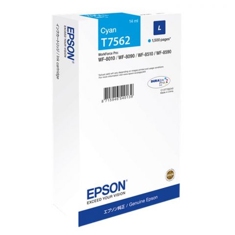 Epson Μελάνι Inkjet T7562 Cyan (EPST756240)