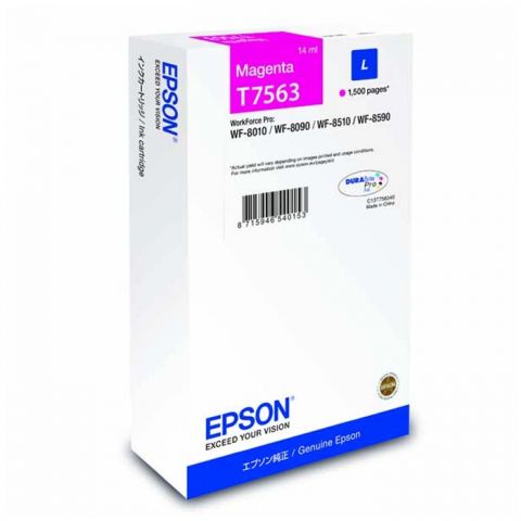 Epson Μελάνι Inkjet T7563 Magenta (EPST756340)