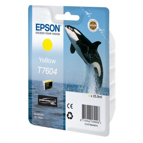 Epson Μελάνι Inkjet T7604 Yellow (C13T76044010) (EPST760440)